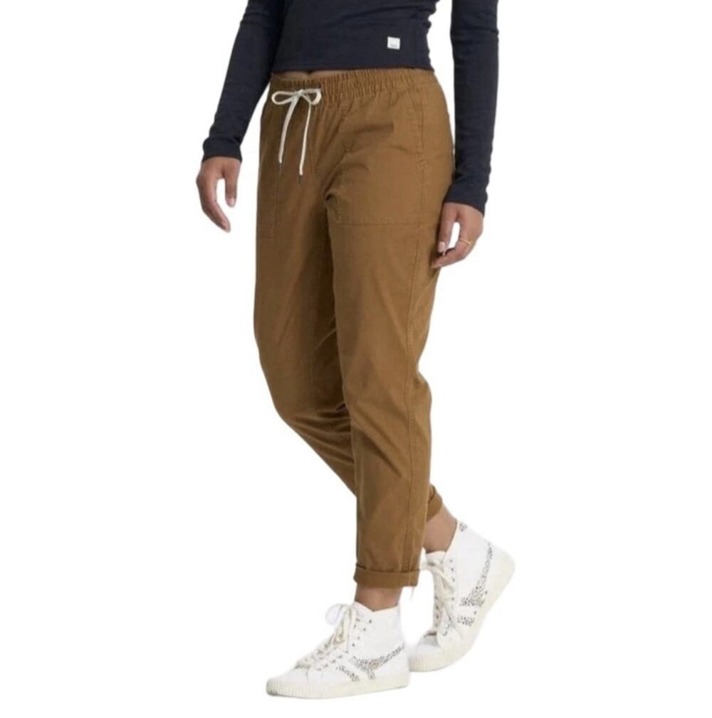 Vuori Vintage Ripstop Pants Womens Small S Drawstring Raw Hem